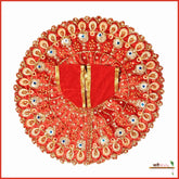 Shaneel Thread Sitara Work Red Laddu Poshak